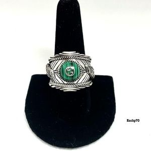 Gucci Accessories New Authentic Gucci Gg Malachite Snake Ring